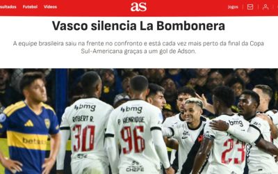 1 de 2 Jornal espanhol exalta vitória do Vasco — Foto: Reprodução