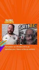 Torcedor se divide entre as paixões por Vasco e Boca Juniors