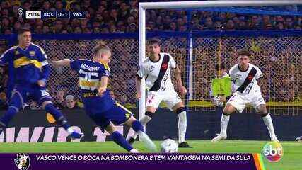 Vasco vence o Boca na Bombonera e tem vantagem na semi da Sula